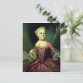 Maria-Anna Mozart, genaamd "Nannerl" Briefkaart (Staand voorkant)