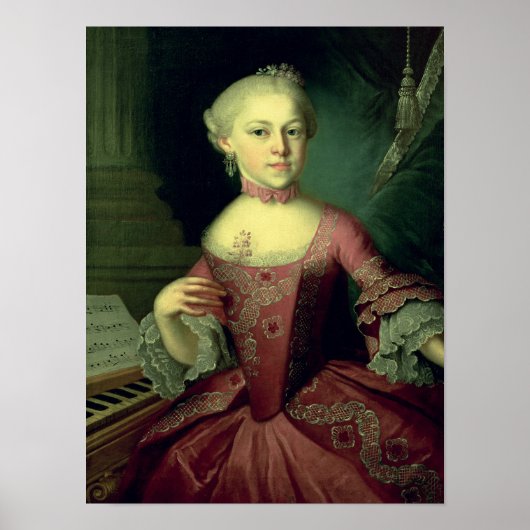 Maria-Anna Mozart, genaamd "Nannerl" Poster (Voorkant)