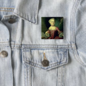 Maria-Anna Mozart, genaamd "Nannerl" Vierkante Button 5,1 Cm (In situ)
