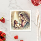  Maria & Baby Jesus Geboorteplaats Decoupage Servet (Insitu)