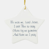 Maria & Baby Jesus Kerstversiering Keramisch Ornament (Achterkant)