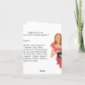 Maria, Baby Jezus en Jozef - w/message Feestdagen Kaart (Achterkant)