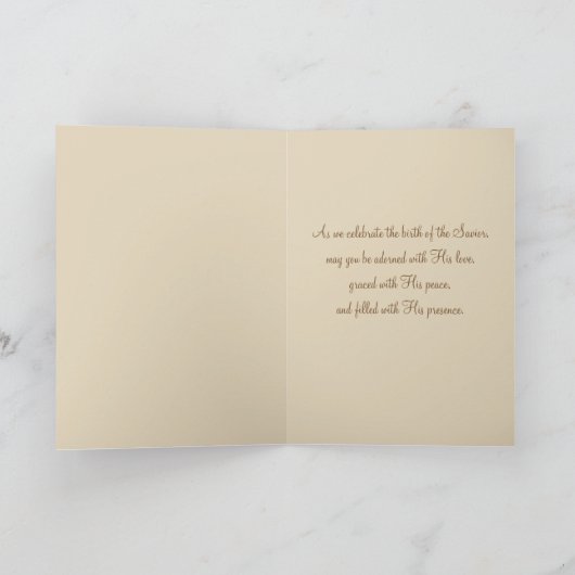  Maria Baby Jezus in Manger Feestdagen Kaart (Binnen)