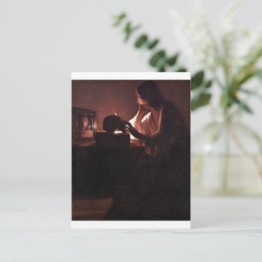 Maria betreurt La Tour Briefkaart (Staand voorkant)