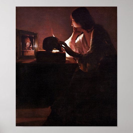 Maria betreurt La Tour Poster (Voorkant)