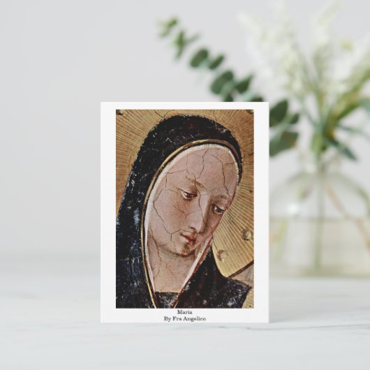 Maria By Fra Angelico Briefkaart (Staand voorkant)
