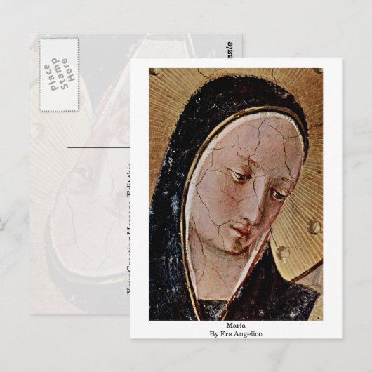 Maria By Fra Angelico Briefkaart (Voorkant / Achterkant)