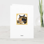 Maria Calico Kitten Happy Birthday Kaart (Achterkant)