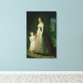 Maria Carolina Bonaparte, koningin van Napels Canvas Afdruk (Insitu (Houten vloer))