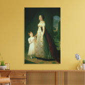 Maria Carolina Bonaparte, koningin van Napels Canvas Afdruk (Insitu (Woonkamer))