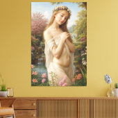 María Caterina en el Jardín de la Luz Canvas Afdruk (Insitu (Woonkamer))