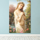 María Caterina en el Jardín de la Luz Canvas Afdruk (Insitu (Houten vloer))