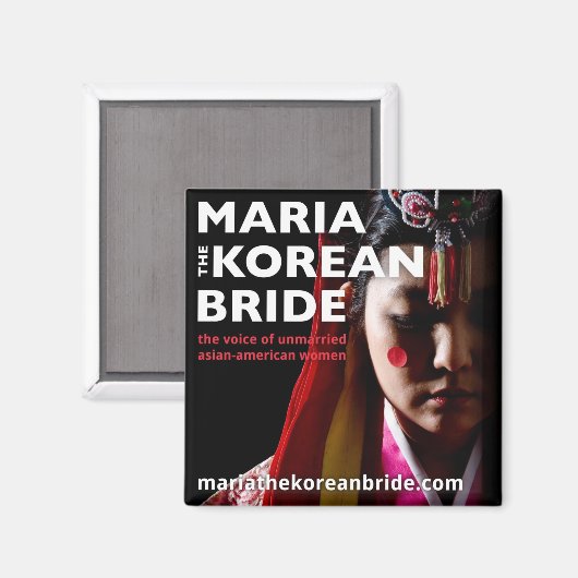 Maria de Koreaanse bruidmagneet Magneet (Voorkant / Achterkant)