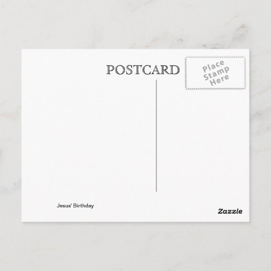 Maria de Madonna en kind - Verjaardag van Jezus Briefkaart (Achterkant)