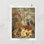 Maria de Medici in Marseille door Peter Rubens Briefkaart (Voorkant / Achterkant)