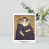 Maria de Medici, koningin van Frankrijk, door Paul Briefkaart (Staand voorkant)
