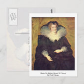 Maria de Medici, koningin van Frankrijk, door Paul Briefkaart (Voorkant / Achterkant)