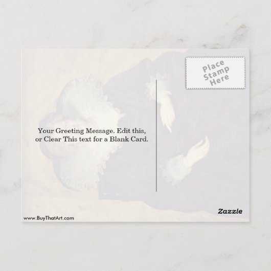 Maria de Medici, koningin van Frankrijk, door Paul Briefkaart (Achterkant)