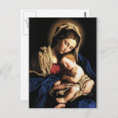 Maria e o menino Jesus Briefkaart (Voorkant / Achterkant)