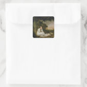 Maria, 'Een Sentimental Reis' Vierkante Sticker (Tas)