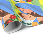 Maria en baby Jesus Cadeaupapier (Rol Hoek)
