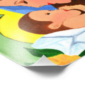 Maria en baby Jesus Foto Afdruk (Hoek)