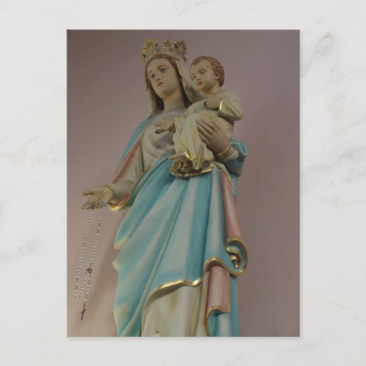 Maria en Baby Jezus Katholiek Kerkbeeld Briefkaart (Voorkant)