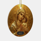 Maria en Baby Jezus Kerst Ornamenten (Rechts)