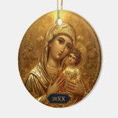 Maria en Baby Jezus Kerst Ornamenten (Links)