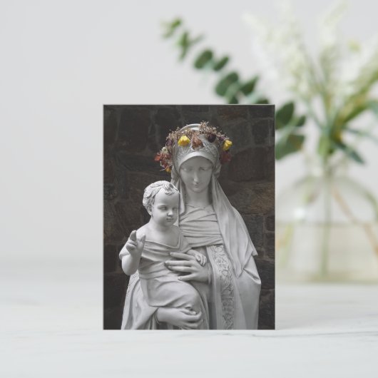 Maria en Christus Kind Briefkaart (Staand voorkant)