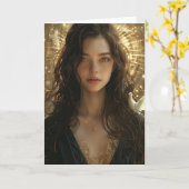 Maria en de Duif Kaart (Gele Bloem)