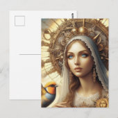 Maria en de vogel briefkaart (Voorkant / Achterkant)