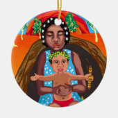 Maria en Jezus - Australische geboorte Keramisch Ornament (Voorkant)