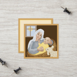 Maria en Jezus Contactkaartje