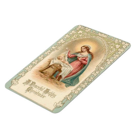  Maria en Jezus hebben een flexibele kerstmagneet Magneet (Linkerzijde)