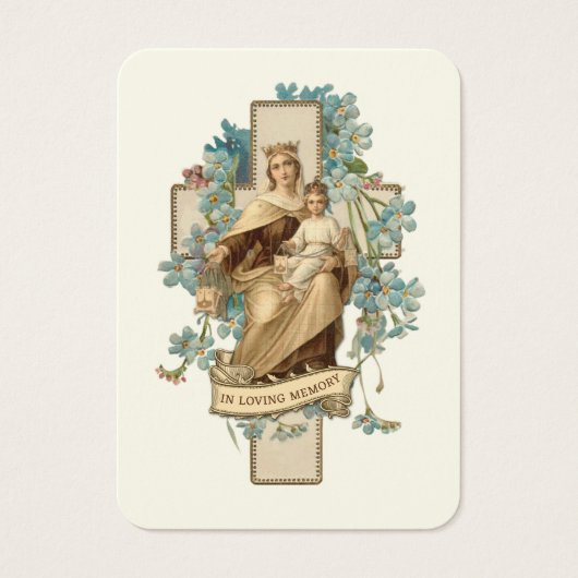 Maria en Jezus herdenkingsgebed Heilige Kaart (Voorkant)