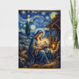 Maria En Jezus Kerstkaart Kaart