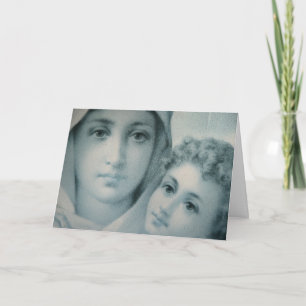 Maria en Jezus Kerstmis Feestdagen Kaart