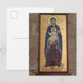 Maria En Jezus Mozaïek Briefkaart (Voorkant / Achterkant)