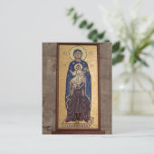 Maria En Jezus Mozaïek Briefkaart (Staand voorkant)