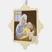 Maria en Jezus Ornament Kaart (Links)
