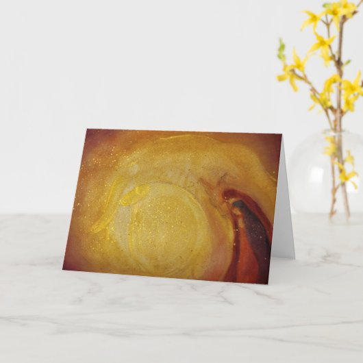 Maria en Jozef onderweg Kaart (Gele Bloem)