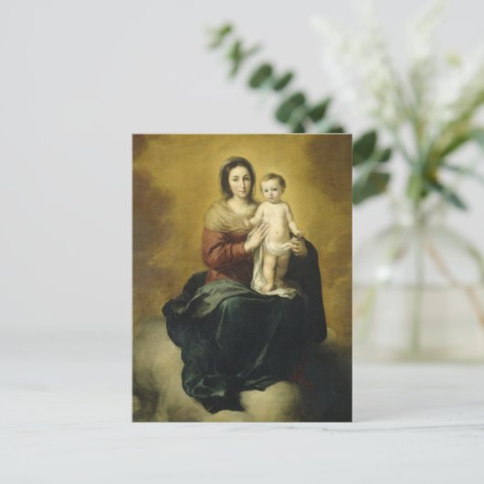 Maria en Kind,  Fine Art Briefkaart (Staand voorkant)