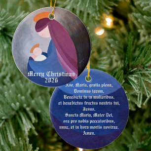 Maria en kind Jezus - Ave Maria vintage schilderij Keramisch Ornament