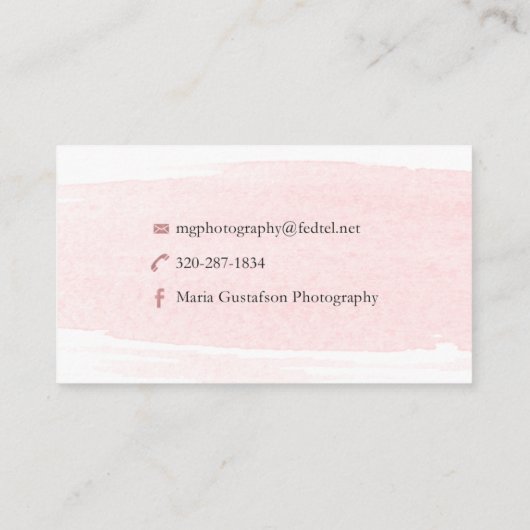 Maria G Aangepaste Visitekaartjes (Achterkant)