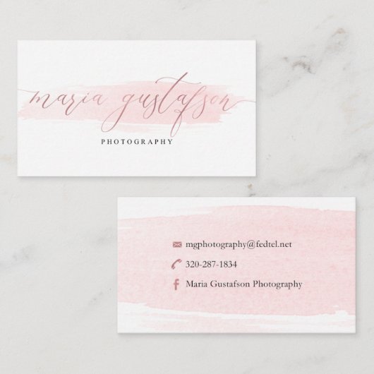 Maria G Aangepaste Visitekaartjes (Voorkant / Achterkant)