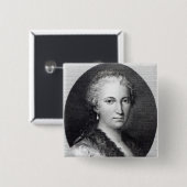 Maria Gaetana Agnesi Vierkante Button 5,1 Cm (Voorkant /achterkant)