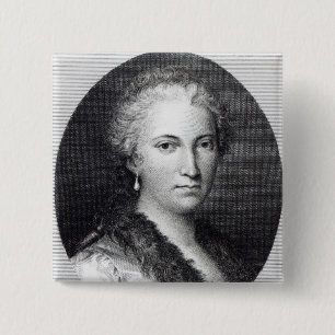 Maria Gaetana Agnesi Vierkante Button 5,1 Cm