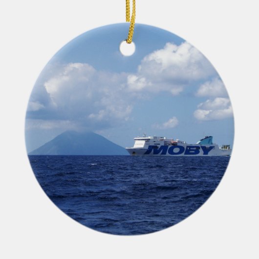 Maria Grazia On Off Stromboli Keramisch Ornament (Voorkant)