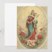 Maria, Help of Christians  Kaart (Voorkant / Achterkant)